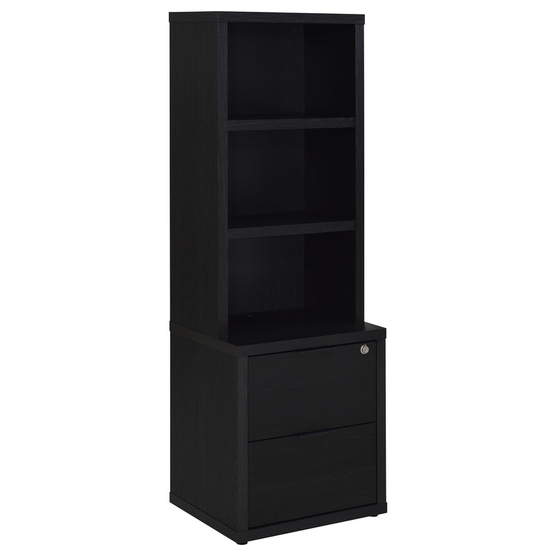 Westpark 3-piece Twin Bedroom Set Bookcase Headboard Black - 315851T-SET