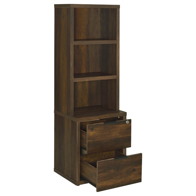 Westpark 3-piece Wall Unit Bookcase Set with USB Dark Pine - 802713-S3