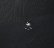 Westpark 3-shelf Bookcase USB and Lockable Drawer Black - 802703