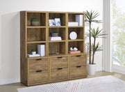 Westpark 3-shelf Bookcase USB and Lockable Drawer Mango - 802693