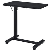 Westpark Pneumatic Adjustable C-Shape Side Table with Casters Black - 930300