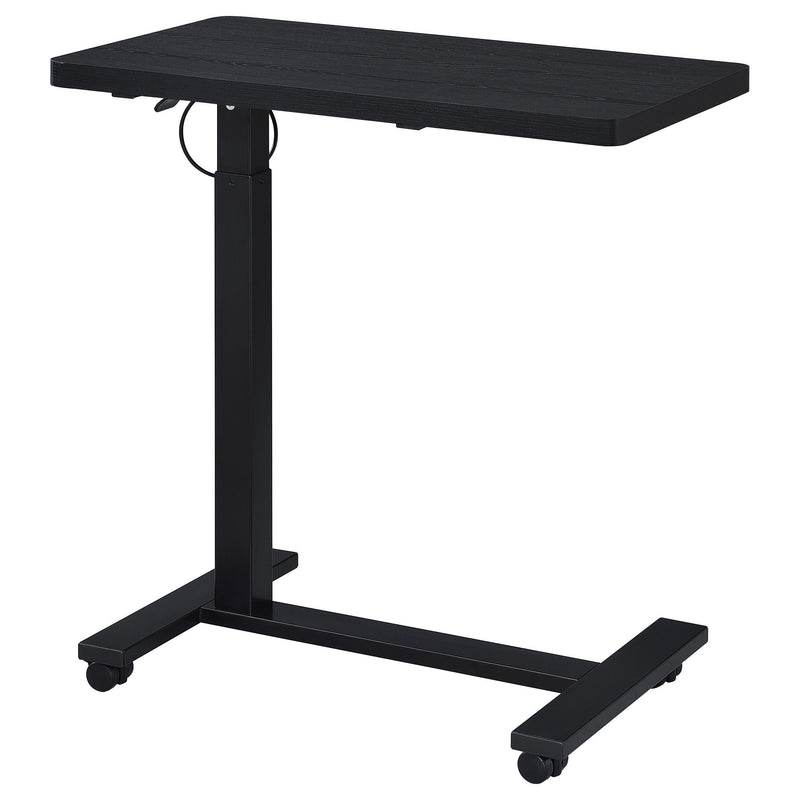 Westpark Pneumatic Adjustable C-Shape Side Table with Casters Black - 930300