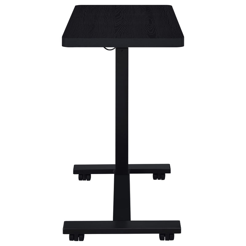 Westpark Pneumatic Adjustable C-Shape Side Table with Casters Black - 930300