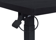 Westpark Pneumatic Adjustable C-Shape Side Table with Casters Black - 930300