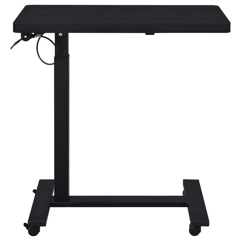 Westpark Pneumatic Adjustable C-Shape Side Table with Casters Black - 930300