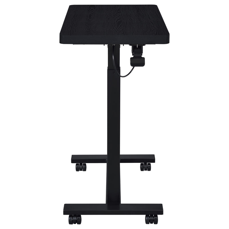 Westpark Pneumatic Adjustable C-Shape Side Table with Casters Black - 930300