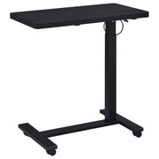Westpark Pneumatic Adjustable C-Shape Side Table with Casters Black - 930300