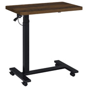 Westpark Pneumatic Adjustable C-Shape Side Table with Casters Dark Pine - 930302