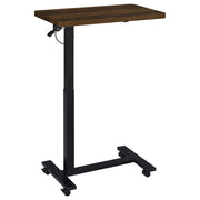 Westpark Pneumatic Adjustable C-Shape Side Table with Casters Dark Pine - 930302
