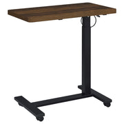 Westpark Pneumatic Adjustable C-Shape Side Table with Casters Dark Pine - 930302