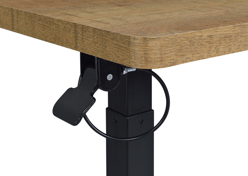 Westpark Pneumatic Adjustable C-Shape Side Table with Casters Mango - 930301