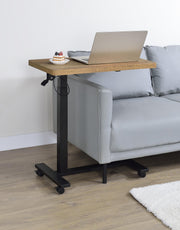 Westpark Pneumatic Adjustable C-Shape Side Table with Casters Mango - 930301