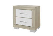 Emma Natural/White Nightstand - EMMA-NATURAL/WHITE-NS