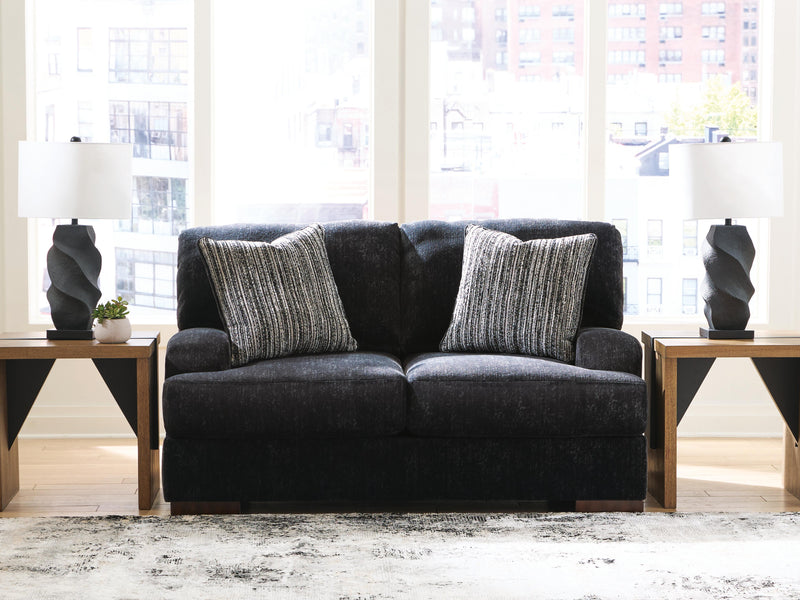 Whitmore Manor Black Pearl Loveseat - 8040435