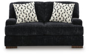 Whitmore Manor Black Pearl Loveseat - 8040435
