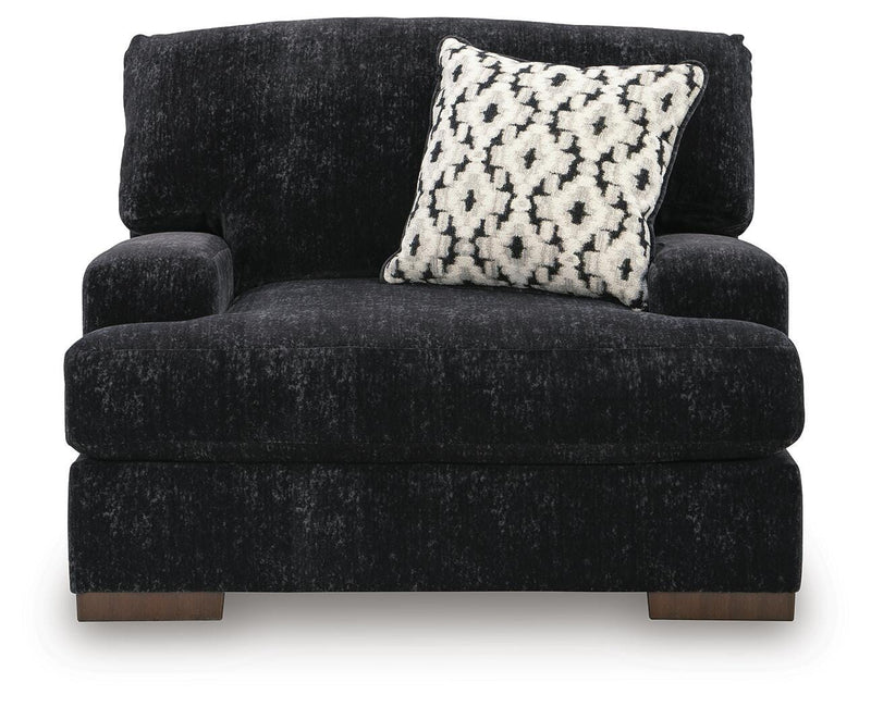 Whitmore Manor Black Pearl Oversized Chair - 8040423