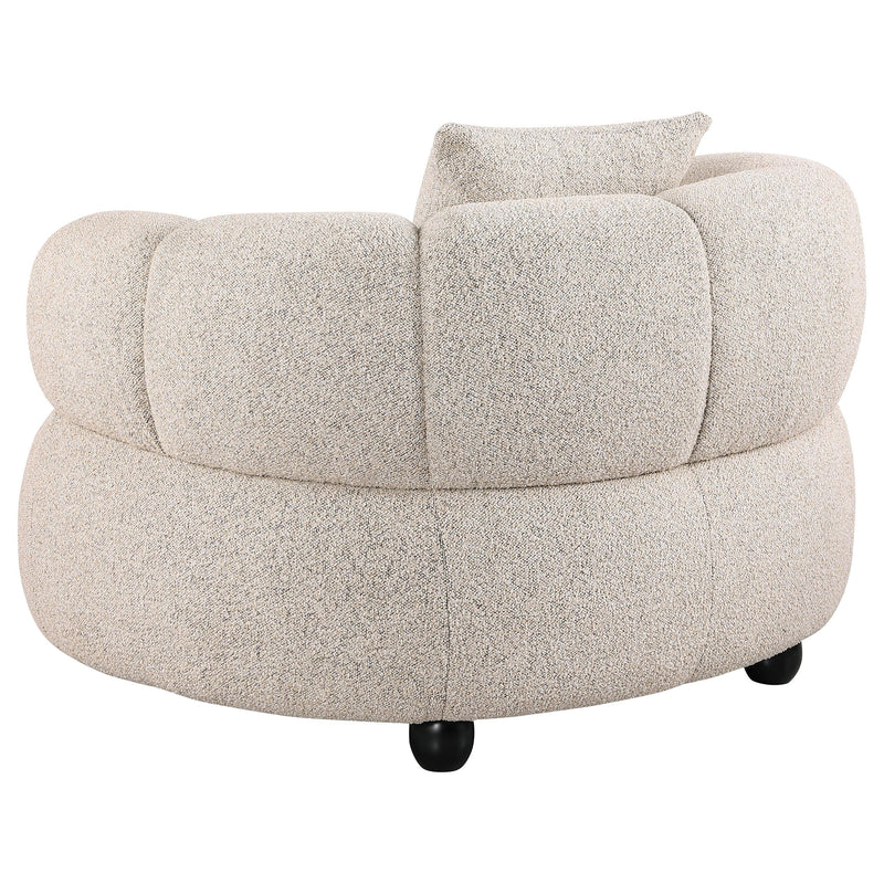 Whitney Contemporary Channel Tufted Woven Fabric Upholstered Accent Chair - 503723