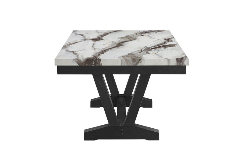 D1319 Black/White Dining Table - D1319DT-BLK/WHT