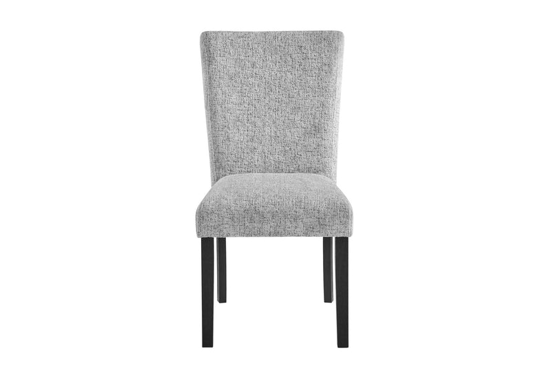 D1319 Blk/Wht Dining Table, 4 D1319 Lt Grey Dc & D1319 Lt Grey Bn - D1319DT BLK/WHT+ 4 D1319DC LT GREY+BN