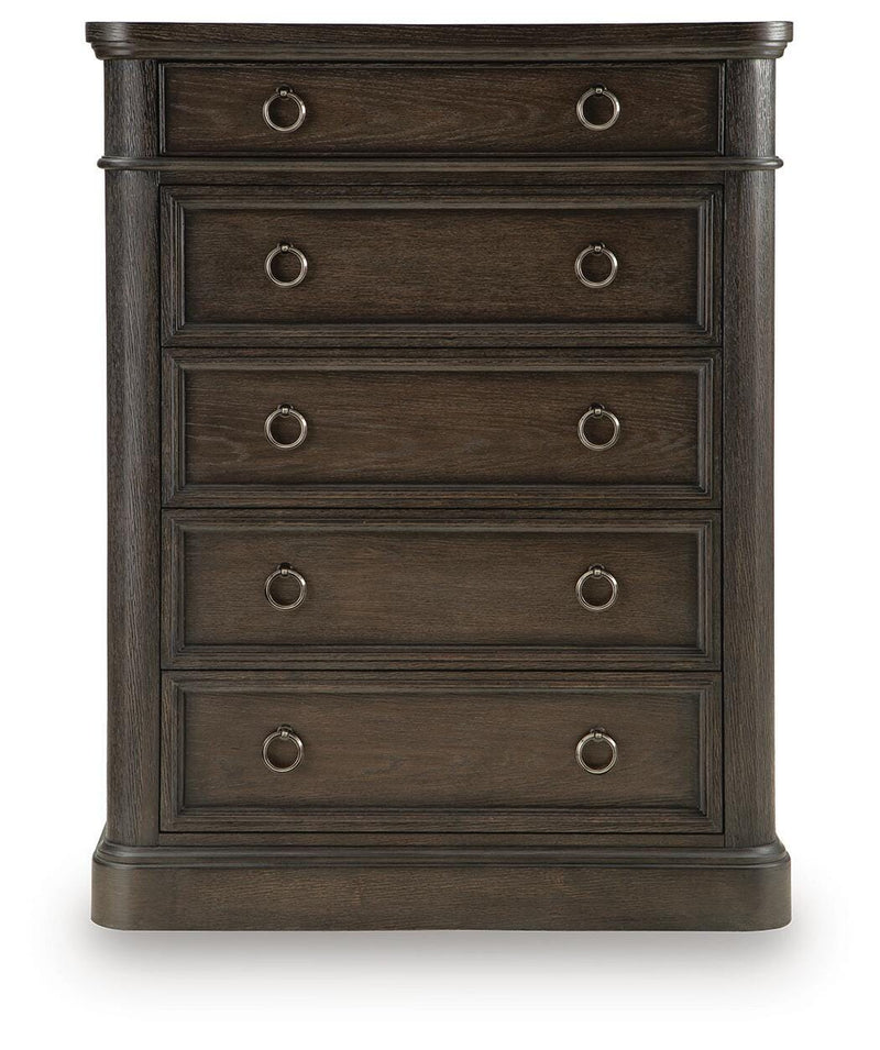 Wickenger Dark Brown Chest of Drawers - PCB889-46
