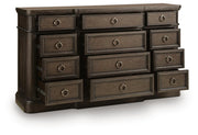 Wickenger Dark Brown Dresser - PCB889-31