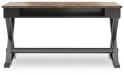 Wildenauer Brown/Black 60" Home Office Desk - H664-34