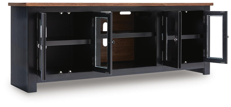 Wildenauer Brown/Black 76" TV Stand - W664-68