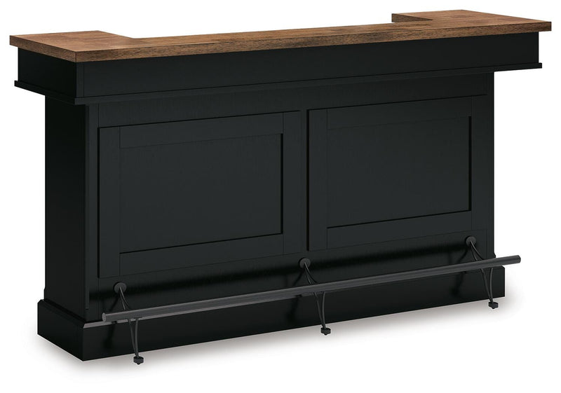 Wildenauer Brown/Black 78" Bar - D634-65