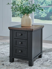 Wildenauer Brown/Black Chairside End Table - T664-7