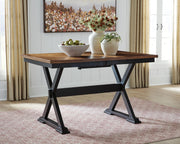 Wildenauer Brown/Black Counter Height Butterfly Extension Table - D634-32