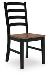 Wildenauer Brown/Black Dining Chair (Set of 2) - D634-01X2