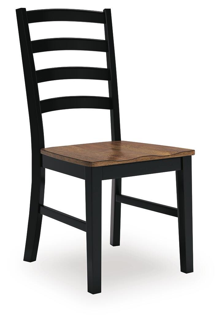 Wildenauer Brown/Black Dining Chair (Set of 2) - D634-01X2