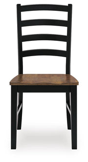Wildenauer Brown/Black Dining Chair (Set of 2) - D634-01X2