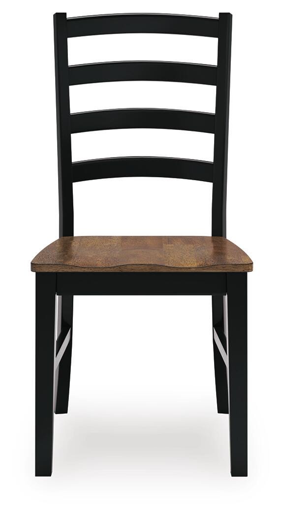 Wildenauer Brown/Black Dining Chair (Set of 2) - D634-01X2
