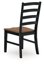 Wildenauer Brown/Black Dining Chair (Set of 2) - D634-01X2
