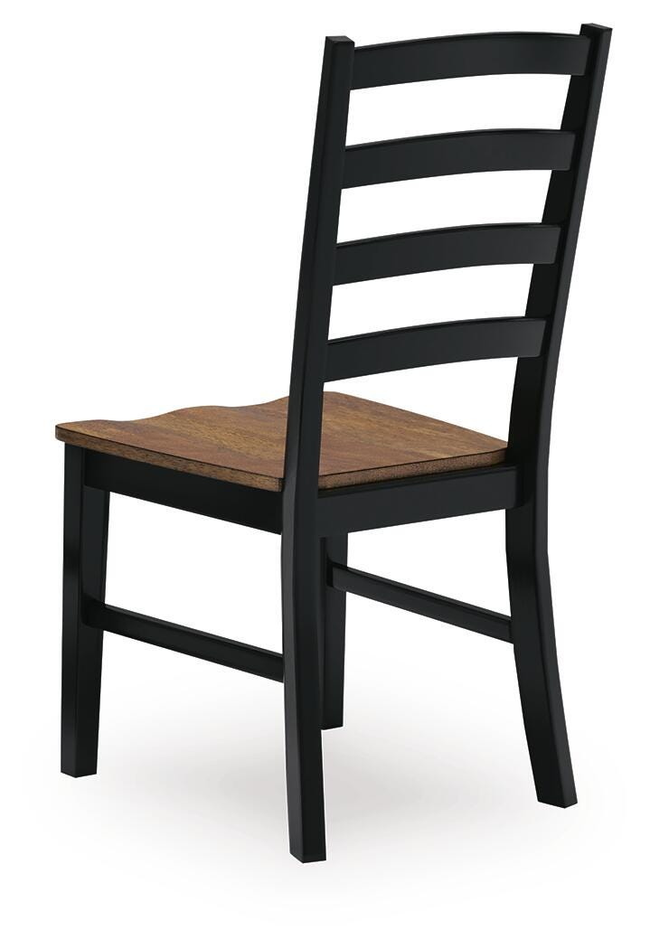 Wildenauer Brown/Black Dining Chair (Set of 2) - D634-01X2