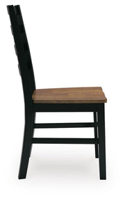 Wildenauer Brown/Black Dining Chair (Set of 2) - D634-01X2