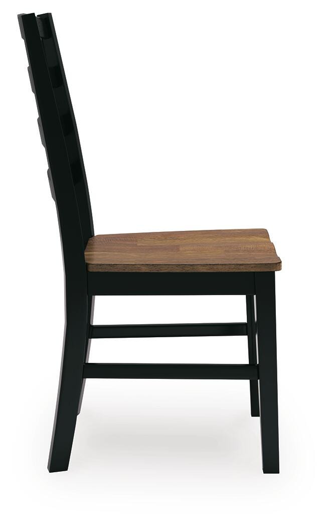 Wildenauer Brown/Black Dining Chair (Set of 2) - D634-01X2