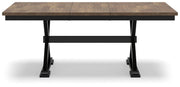 Wildenauer Brown/Black Dining Extension Table - D634-35