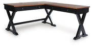 Wildenauer Brown/Black Home Office Desk - H664H2