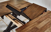Wildenauer Brown/Black Dining Table and 6 Chairs - DMV FurnitureDining Room Set