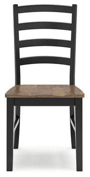 Wildenauer Brown/Black Dining Table and 6 Chairs - DMV FurnitureDining Room Set