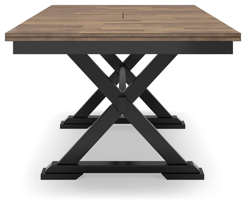 Wildenauer Brown/Black Dining Table and 6 Chairs - DMV FurnitureDining Room Set