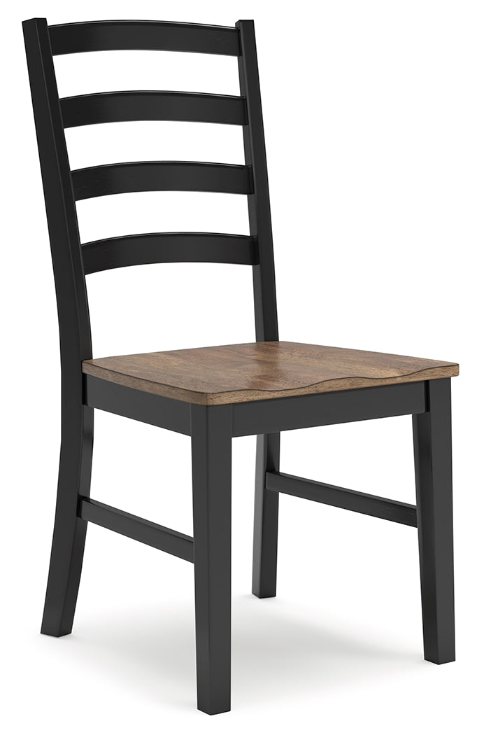 Wildenauer Dining Table and 4 Chairs in Brown/Black from Ashley - DMV Furniture