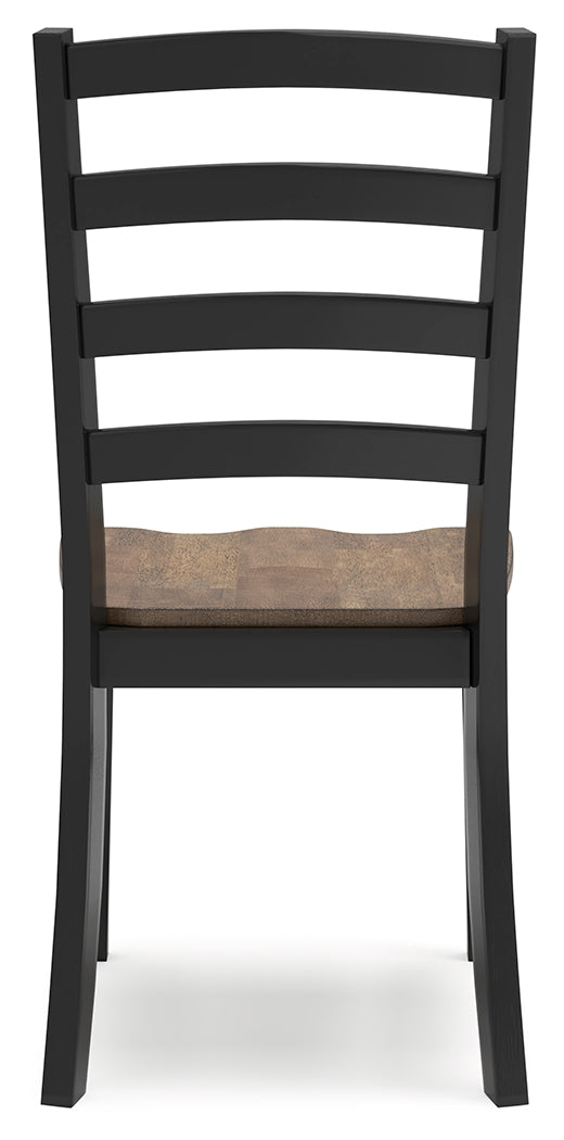 Wildenauer Dining Table and 4 Chairs in Brown/Black from Ashley - DMV Furniture