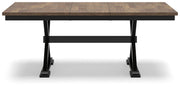 Wildenauer Dining Table and 4 Chairs in Brown/Black from Ashley - DMV Furniture