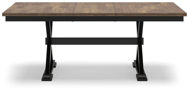 Wildenauer Dining Table and 4 Chairs in Brown/Black from Ashley - DMV Furniture