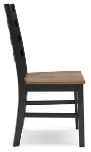 Wildenauer Dining Table and 6 Chairs and Bench in Brown/Black from Ashley - DMV Furniture