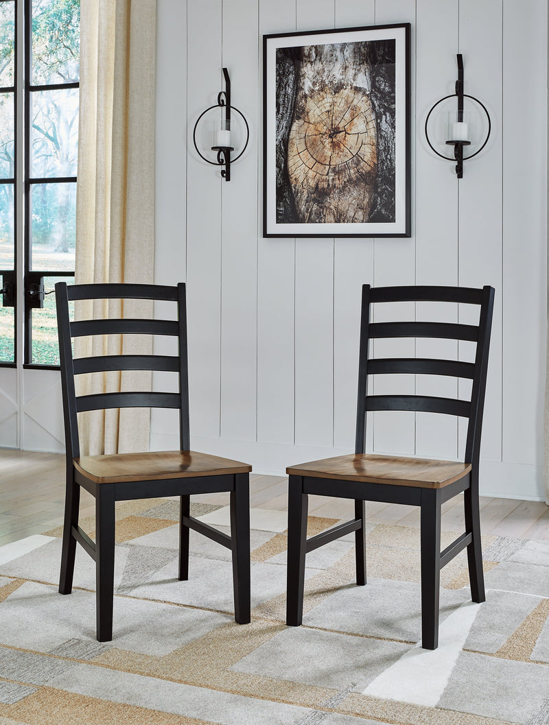 Wildenauer Dining Table and 8 Chairs in Brown/Black from Ashley - DMV Furniture