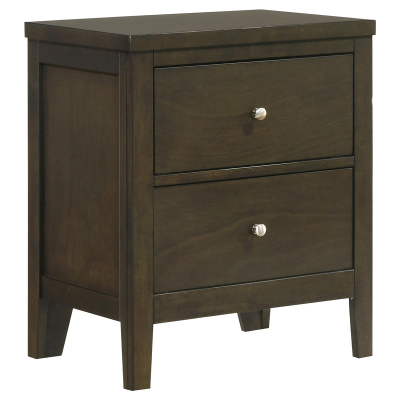 Wilkes 2-drawer Nightstand Bedside Table Dark Cocoa - 224422